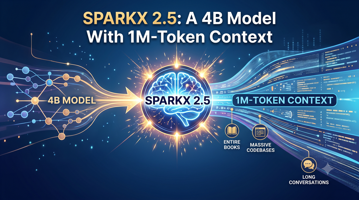 SparkX 2.5: A 4B Model With 1M-Token Context
